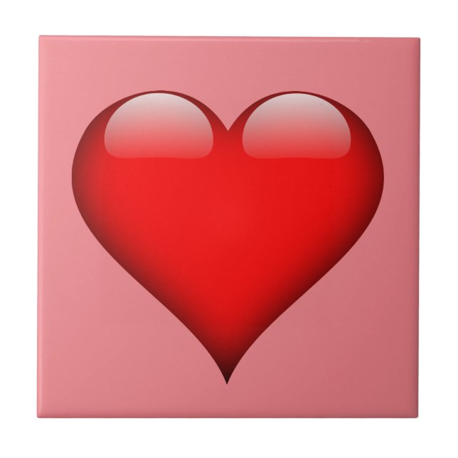 Red Heart Love Tile (Front)