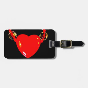 Red Heart Luggage Tag