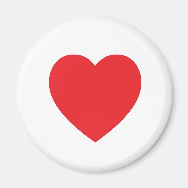 Red Heart Magnet (Front)