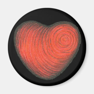 Red Heart Magnet