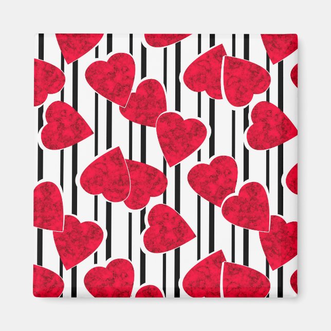 Red heart magnet (Front)