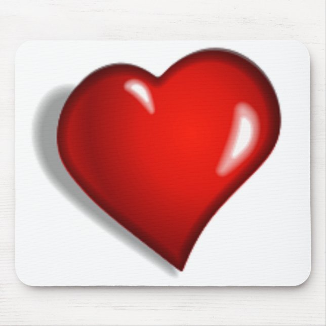 RED HEART MOUSE PAD (Front)