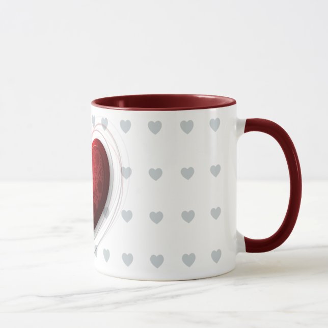 Red heart, mug (Right)