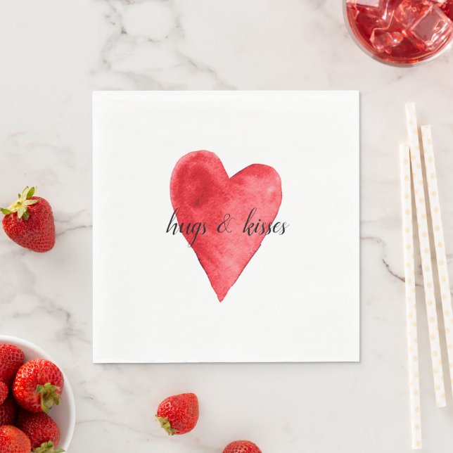 Red Heart Napkin (Insitu)