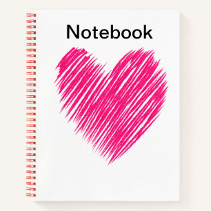 Red Heart Notebook