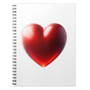 Red Heart Notebook