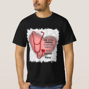 Red Heart ObGyn Nurse T-Shirt