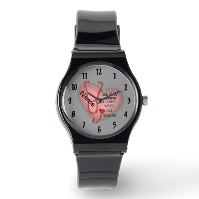 Red Heart ObGyn Nurse Watch (Front)
