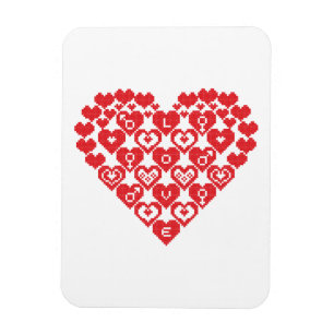 Red HEART of hearts Magnet