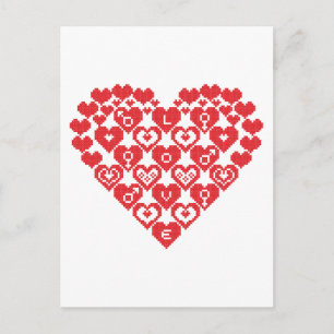 Red HEART of hearts Postcard