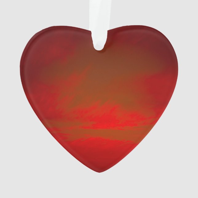 Red Heart Ornament (Back)