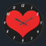 Red Heart Pattern Black Cute Valentine's Day Gift<br><div class="desc">Printed with cute red heart design on black custom colour background! Customise as you wish.</div>