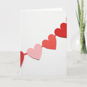 Red Heart Pattern Card