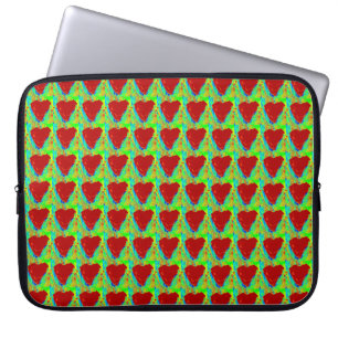 red heart pattern case