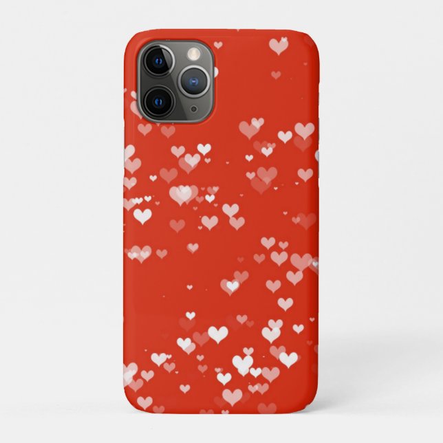 Red Heart Pattern Case-Mate iPhone Case (Back)