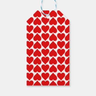 RED HEART PATTERN GIFT TAGS