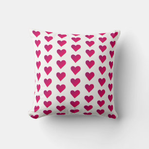 Red Heart Pattern Love Graphic Cushion