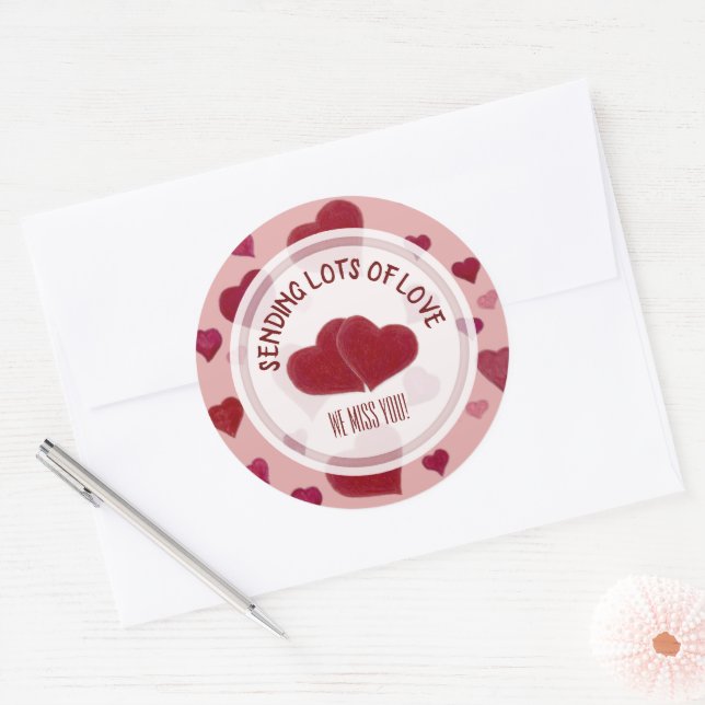 Red Heart Personalised Stickers  (Envelope)