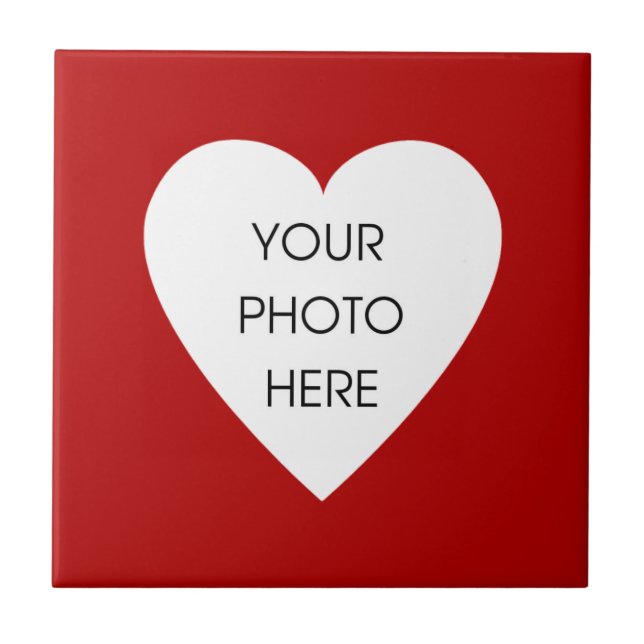 Red Heart Photo Frame Tile (Front)