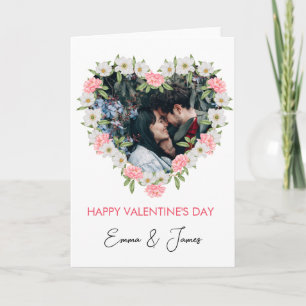 Red Heart Photo Valentine's Day Card