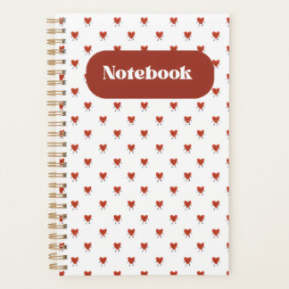 Red heart planner