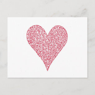 RED HEART POSTCARD