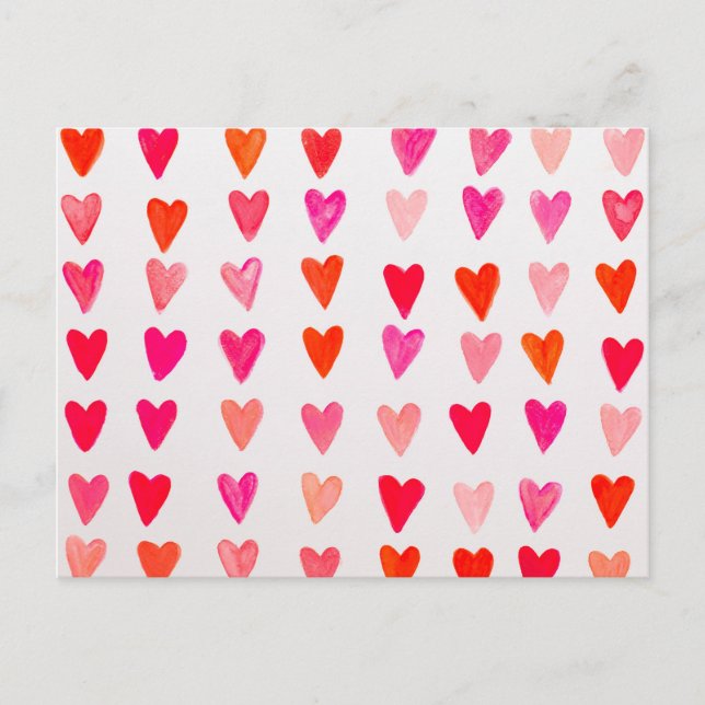 Red heart. postcard (Front)