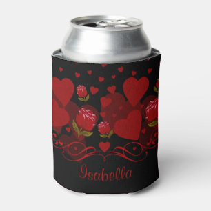 Red heart, red roses for Valentine's day Can Coole Cooler
