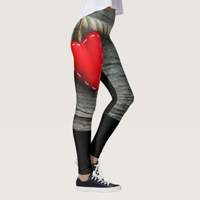 Red Heart & Rope Leggings (Right)