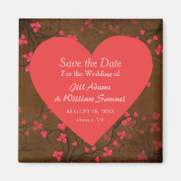 Red heart Save the Date