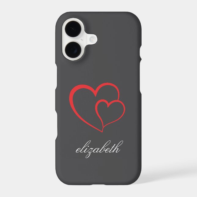 red heart shape colourful background personalised  (Back)
