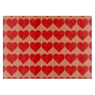 Red Heart Shape Love Classic Simple Minimalism Cutting Board