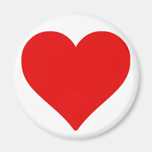 Red Heart Shape Love Classic Simple Minimalism Magnet