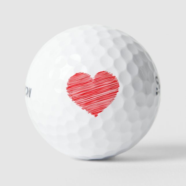 Red Heart Srixon Soft Feel 13 Golf Balls - Gift (Front)