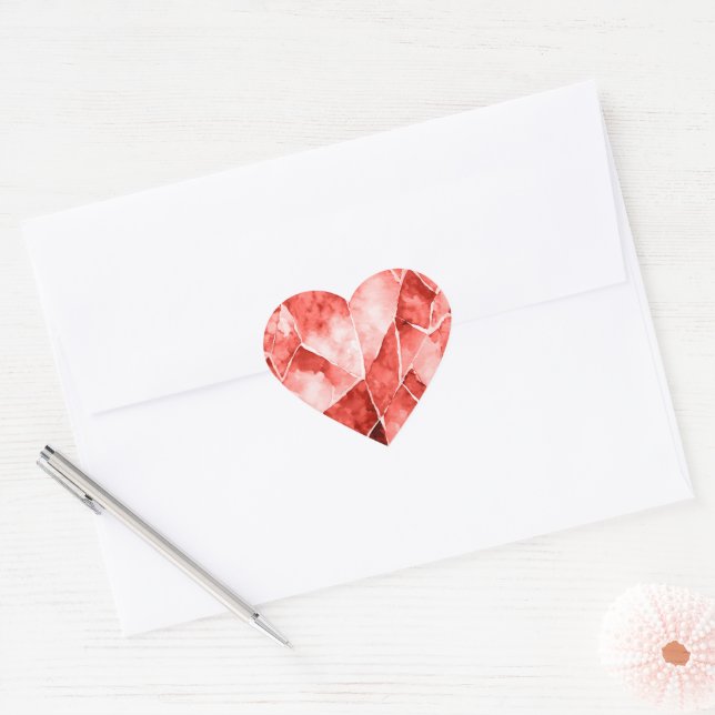 Red Heart Sticker (Envelope)