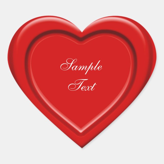 Red Heart Sticker (Front)