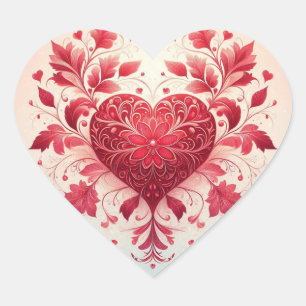 Red Heart Sticker