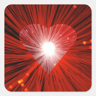 Red Heart sticker square