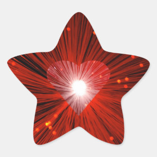 Red Heart sticker star