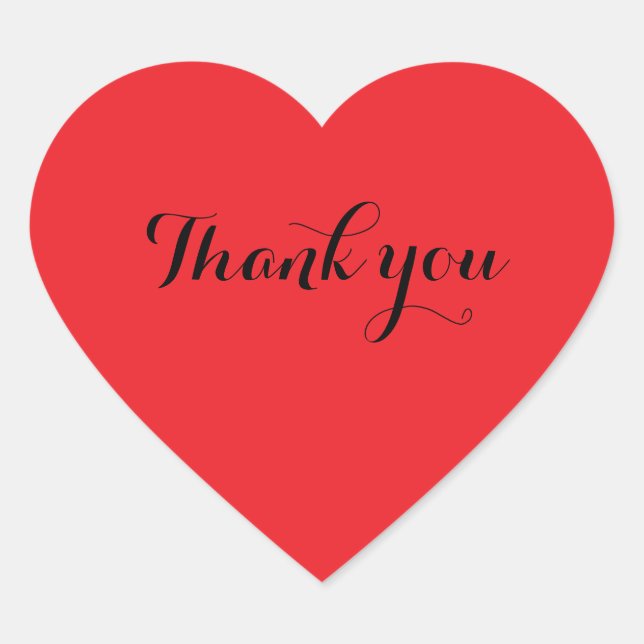 Red heart sticker template (Front)