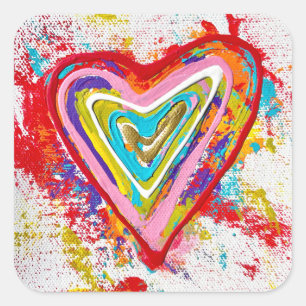 Red Heart Stickers