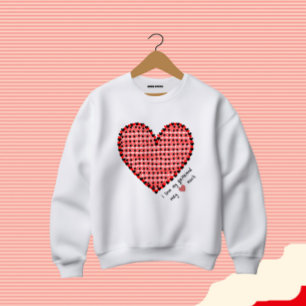 Red heart  sweatshirt