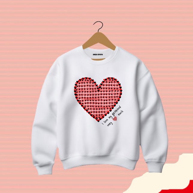 Red heart  sweatshirt (Creator Uploaded)