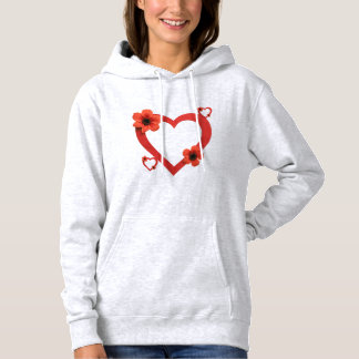 Red Heart T-Shirt ,Minimalist & Modern Design Hoodie