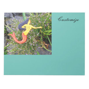 Red Heart-tailed Sirena Mermaid Notepad