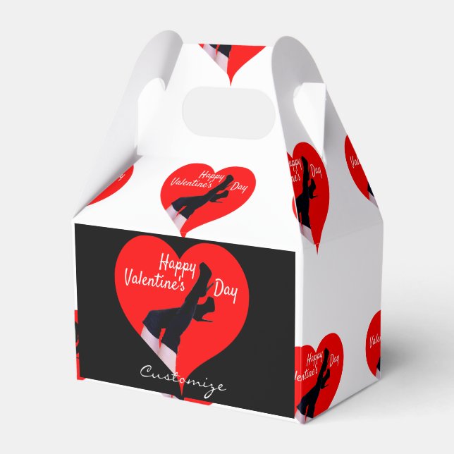 Red Heart Thigh-high Boots Valentine Thunder_Cove Favour Box (Front Side)