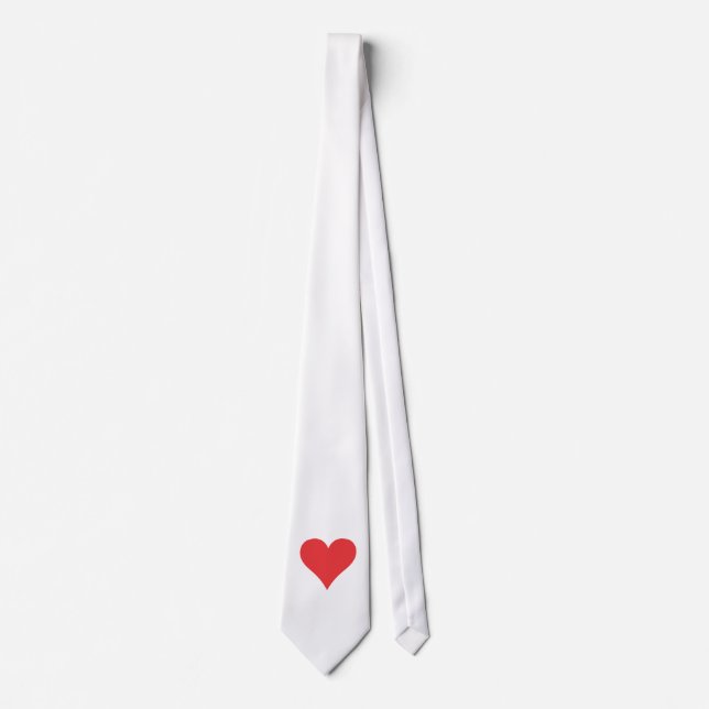 Red heart tie (Front)