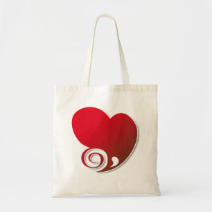 Red Heart Tote Bag