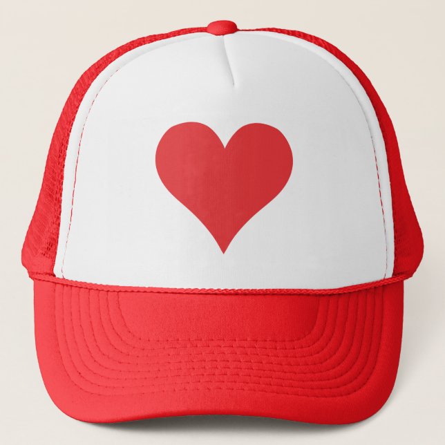 Red heart trucker hat (Front)