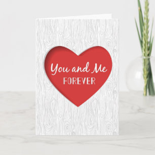 Red Heart Valentine's Day Card